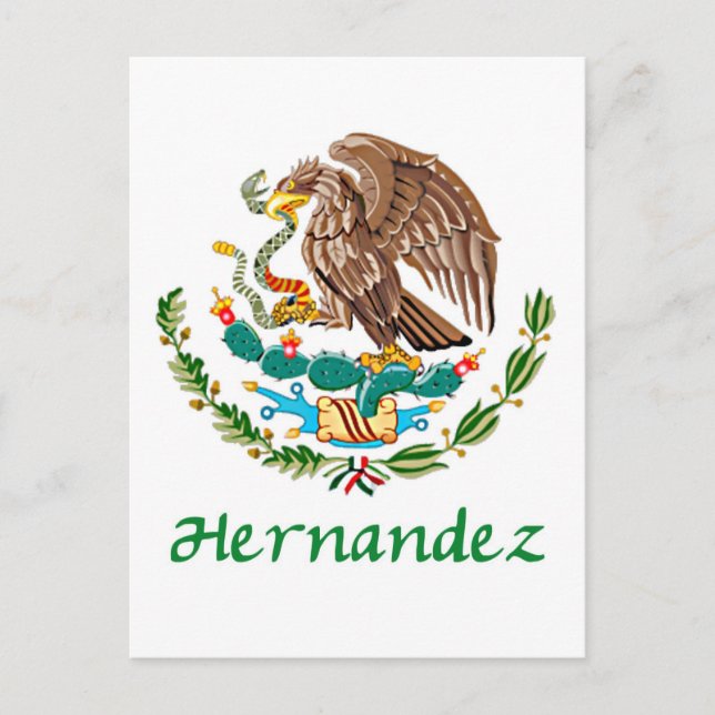 Postal Sello Nacional de Hernández (Anverso)