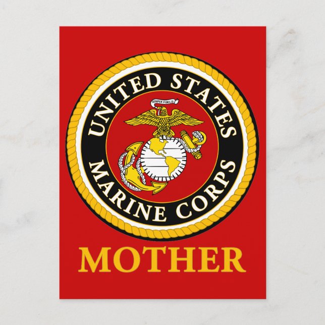 Postal Sello Oficial Marino de Estados Unidos - Madre (Anverso)