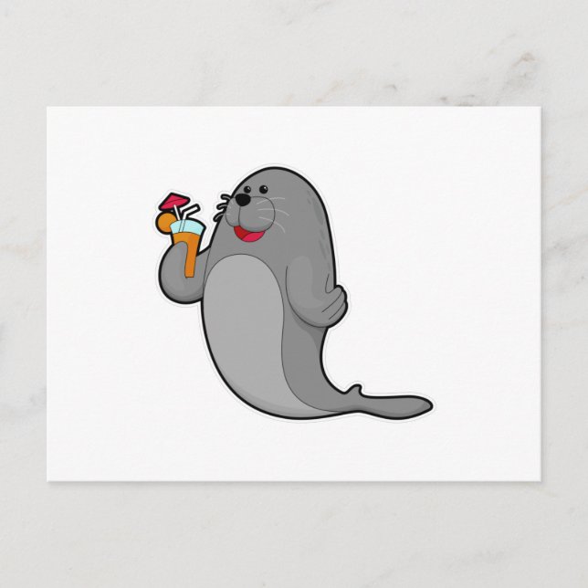 Postal Sello para beber con jugo (Anverso)