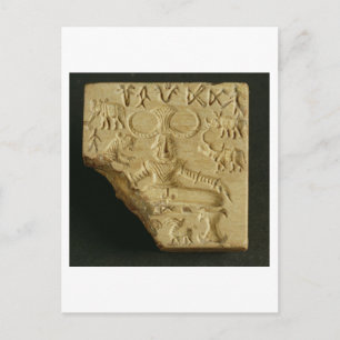 Postal Sello Steatite Pasupati, Mohenjodaro, 2300-1750 a.