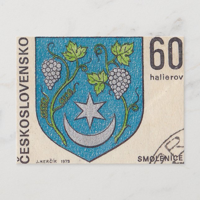 Postal Sello vintage czechoslovak-postal (Anverso)