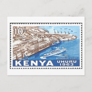 Postal Sello vintage de Kenia de la década de 1960