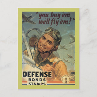 Postal Sellos del enlace de defensa