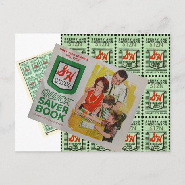 Postal Sellos verdes (Anverso)