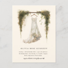 Postal Selva de acuarela encantada Ducha nupcial bohemian