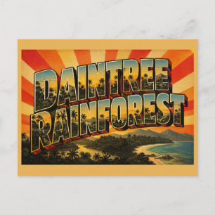 Postal Selva húmeda Daintree Queensland Australia Vintage