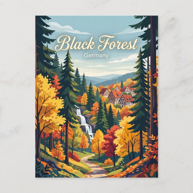 Postal Selva Negra Alemania (Anverso)