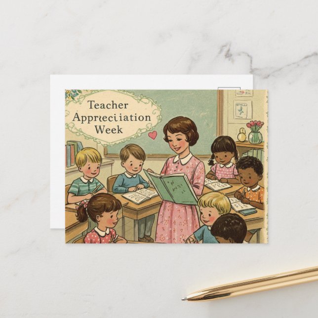 Postal Semana de Apreciación del Profesor (Anverso/Reverso In Situ)