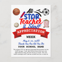 Postal Semana de Apreciación del Profesor Toda la Estrell