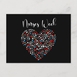 Postal Semana de Enfermeras. Feliz Semana Nacional de Enf