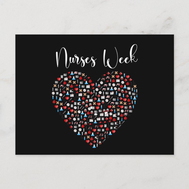 Postal Semana de Enfermeras. Feliz Semana Nacional de Enf (Anverso)