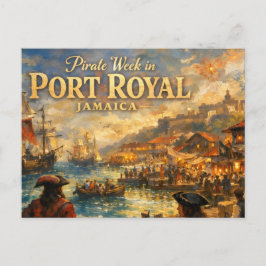 Postal Semana pirata en port royal