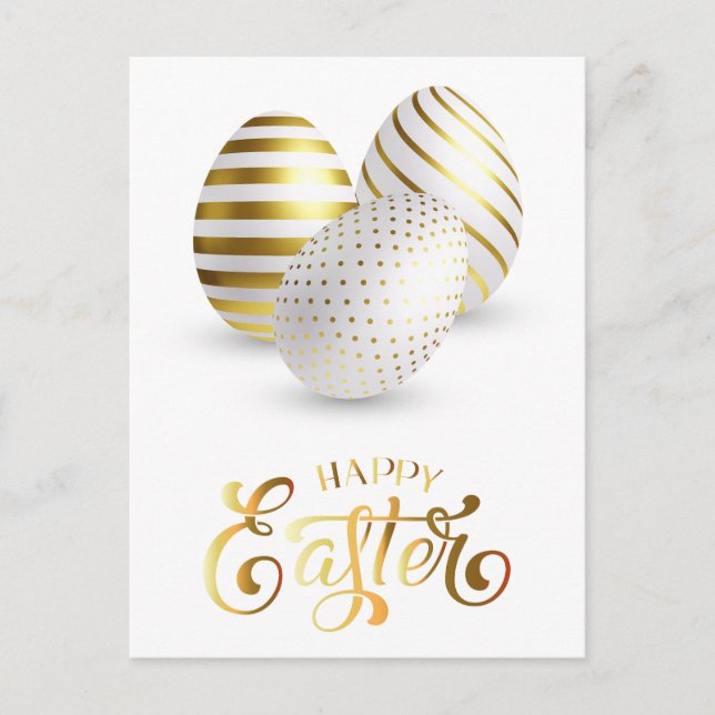 Postal Semana Santa. Huevos de Pascua. (Anverso)