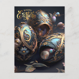 Postal Semana Santa. Huevos mágicos de Pascua
