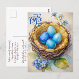 Postal Semana Santa. Huevos mágicos de Pascua