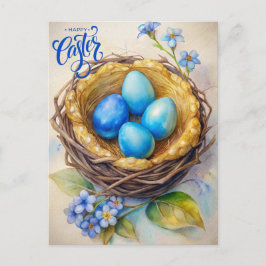 Postal Semana Santa. Huevos mágicos de Pascua