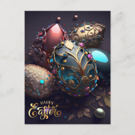 Postal Semana Santa. Huevos mágicos de Pascua