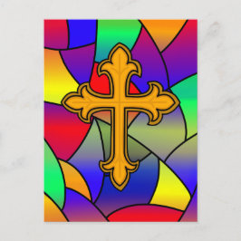 Postal Semana Santa | Vidrio y cruz manchados