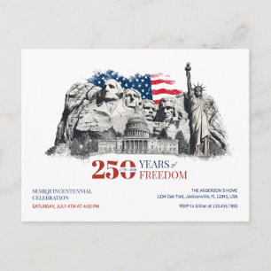 Postal Semicucentenario de América 250 años de libertad