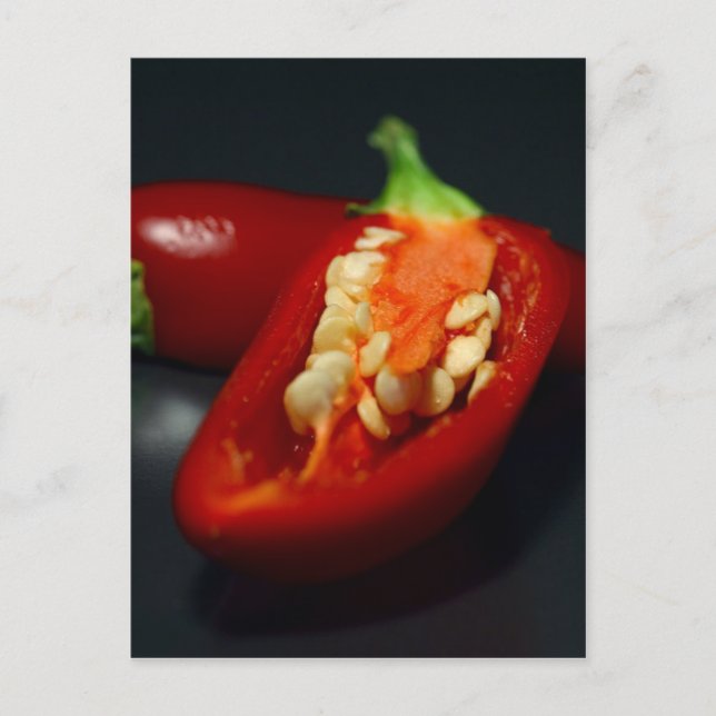 Postal semillas de ají, vida residual (Anverso)