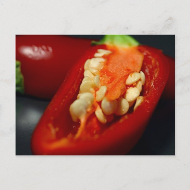 Postal semillas de ají, vida residual (Anverso)