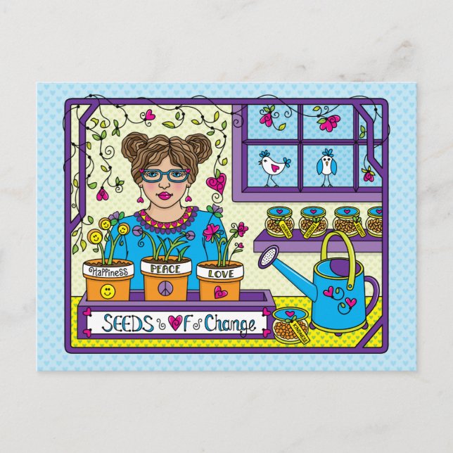 Postal Semillas de cambio_ (Anverso)