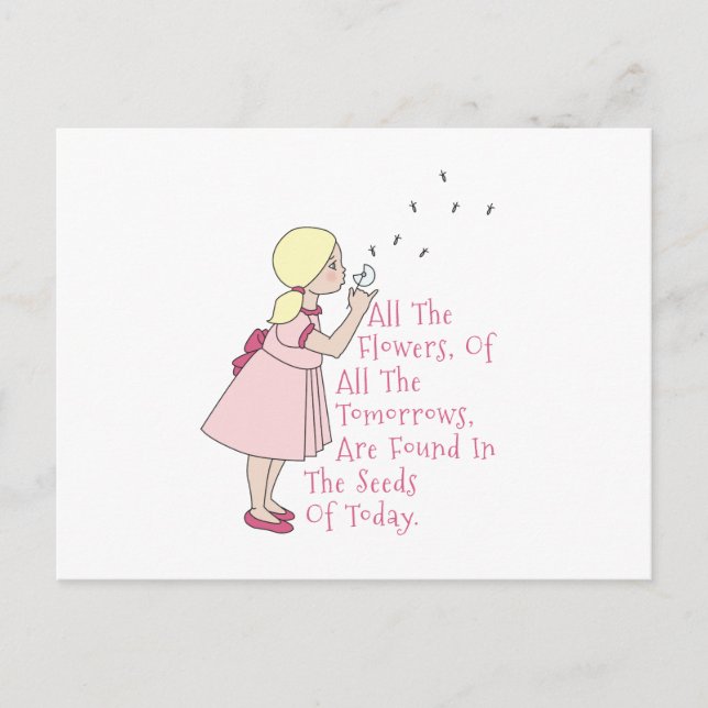 Postal Semillas de hoy (Anverso)