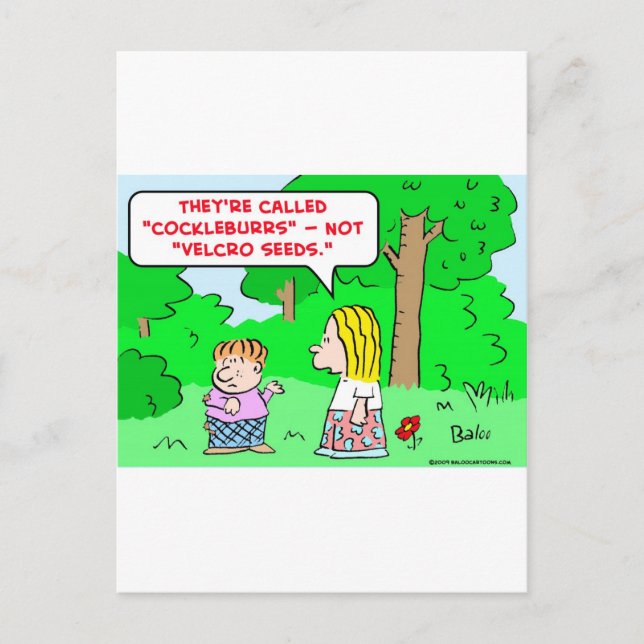 Postal semillas de velcro (Anverso)