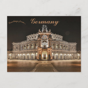 Postal Semperoper Dresden Alemania