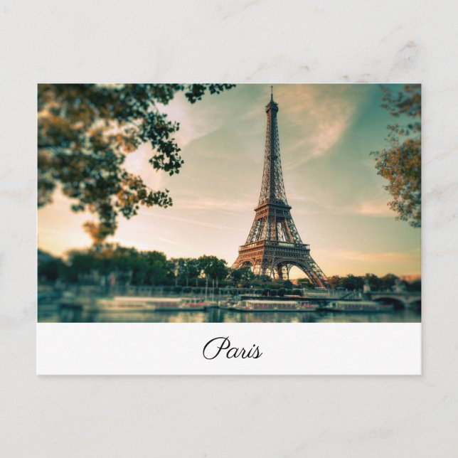 Postal Sena de París (Anverso)