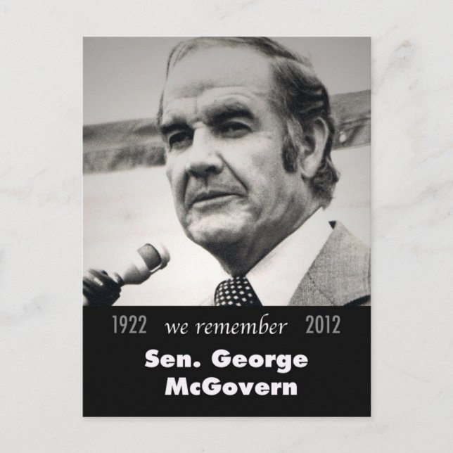 Postal Senador George McGovern 1922-2012 (Anverso)