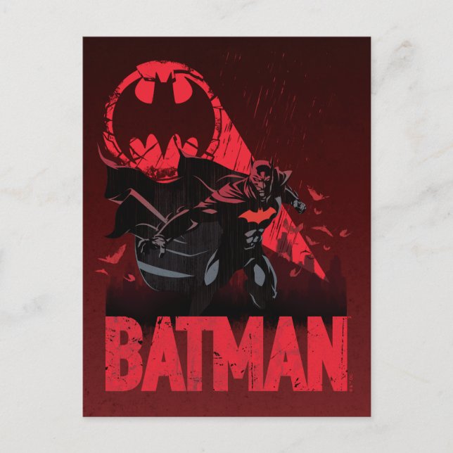 Postal Señal Batman Crimson Bat (Anverso)