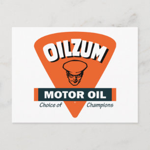 Postal Señal de aceite de motor de Oilzum vintage