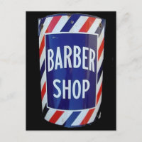 Señal de barbería de época
