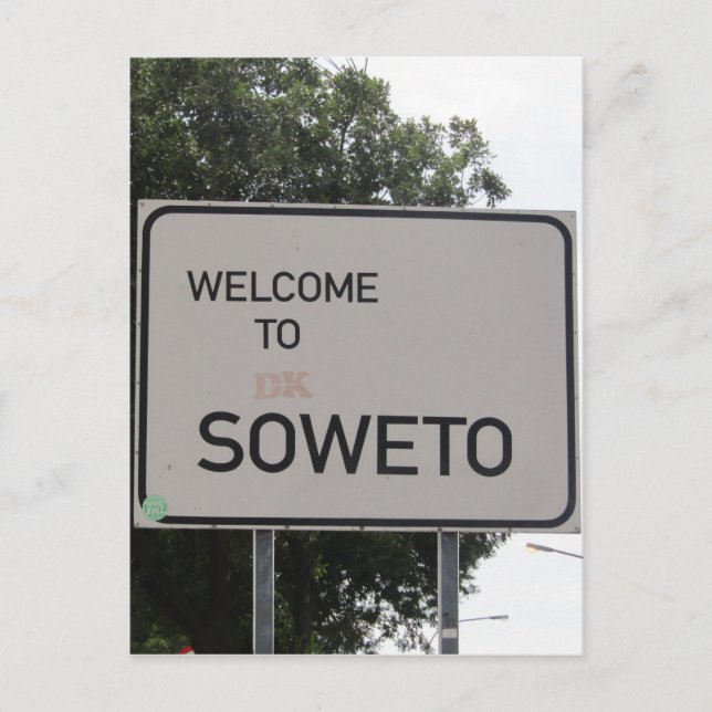 Postal señal de bienvenida de soweto (Anverso)