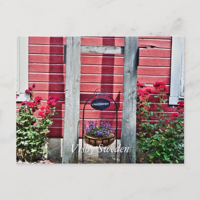 Postal Señal de bienvenida de Visby, (Anverso)