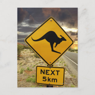Postal señal de canguro, Australia