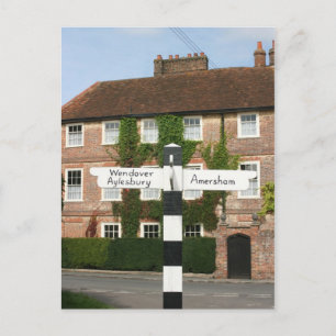 Postal Señal de carretera en Little Missenden, Buckingham