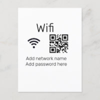 Señal de contraseña de Wifi, agregue el código Q R
