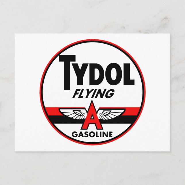 Postal Señal de cosecha Tydol Flying Gasoline (Anverso)