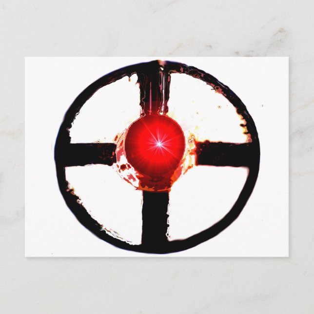 Postal Señal de mordaza para el cruce del ferrocarril (Anverso)