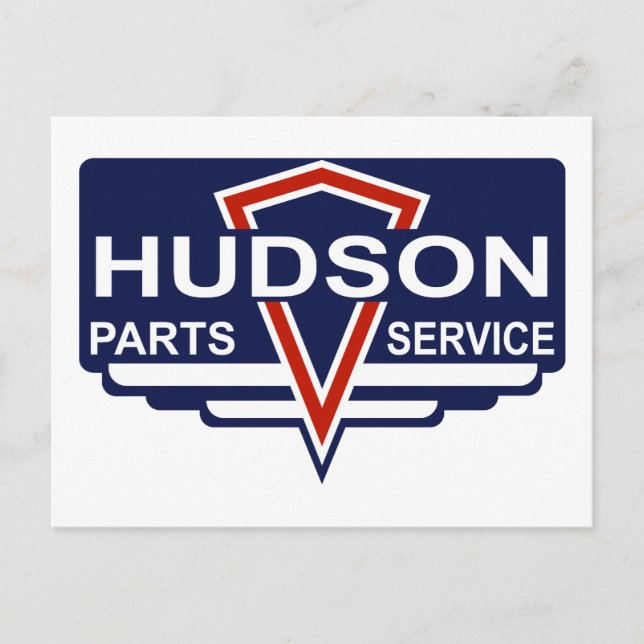 Postal Señal de piezas de Hudson de época (Anverso)