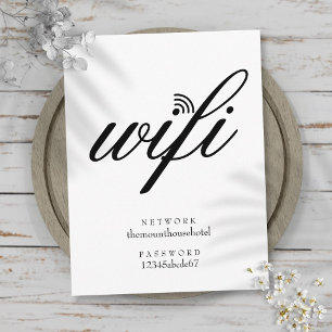 Postal Señal de red y contraseña Wifi