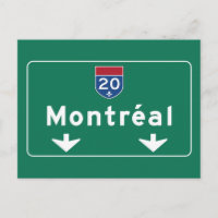 Señal de tráfico de Montreal, Canadá