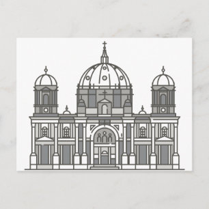 Postal Señal del mundo de la catedral de Berlín