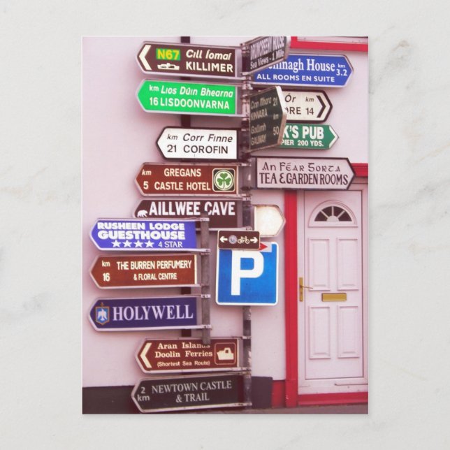 Postal Señal irlandesa (Anverso)