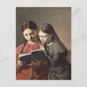 Postal Señal y Henriette de las hermanas del artista