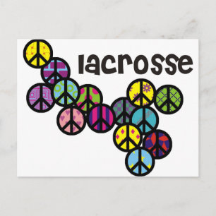 Postal Señales de paz de Lacrosse rellenadas