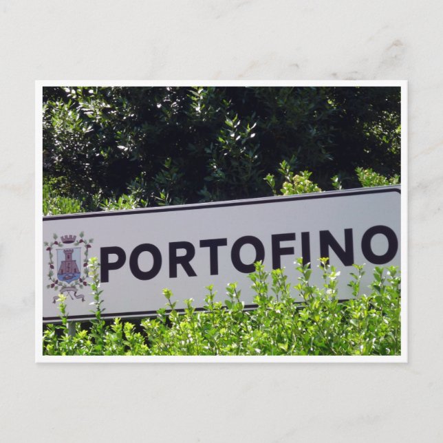 Postal señalización portofino (Anverso)