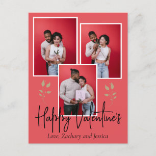 Postal Sencilla foto de pareja del día de San Valentín Fe